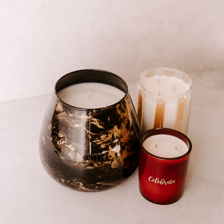 1kg Gold & Pearl Striped Showstopper Vessel