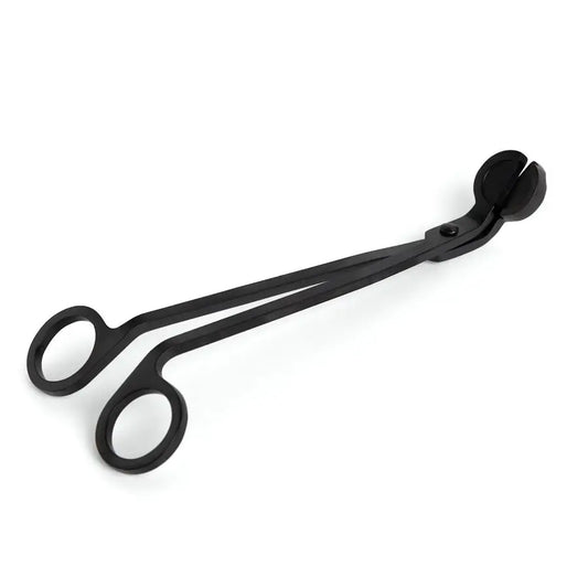 Black metal candle wick trimmer for precise trimming and scent diffuser maintenance