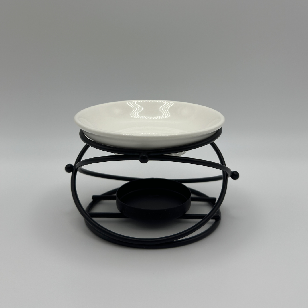 Wax Melt Burner - Black / Gold